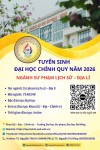 📣📣 TUYỂN SINH ĐẠI HỌC CHÍNH QUY NĂM 2026