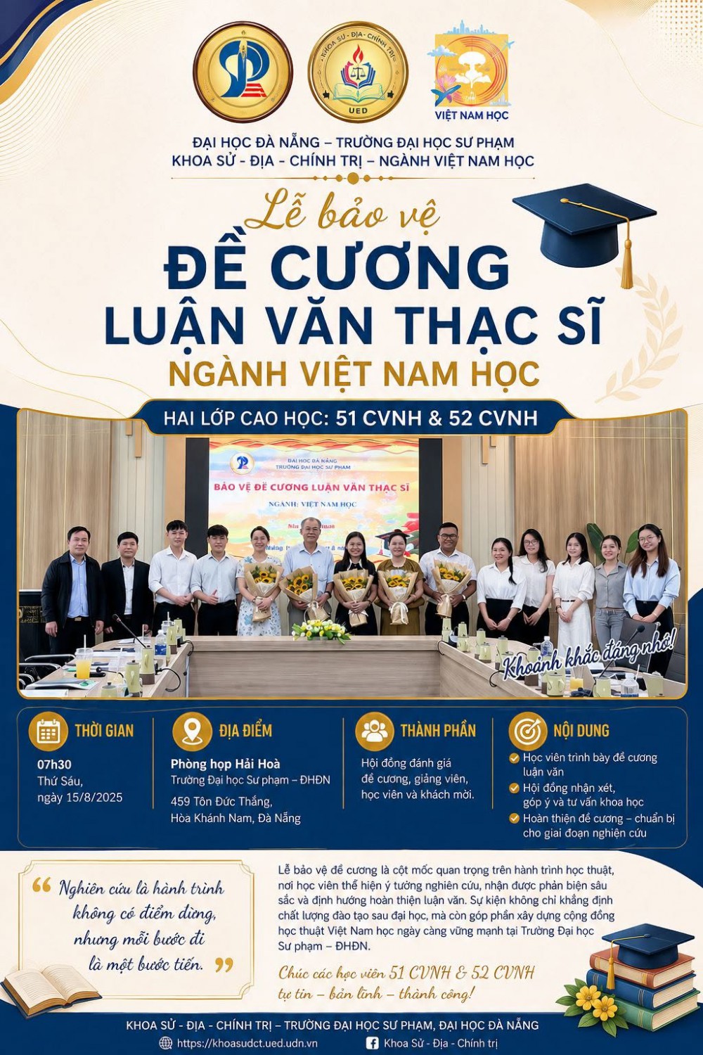 🎓 MỘT DẤU MỐC ĐÁNG NHỚ TRÊN HÀNH TRÌNH NGHIÊN CỨU KHOA HỌC